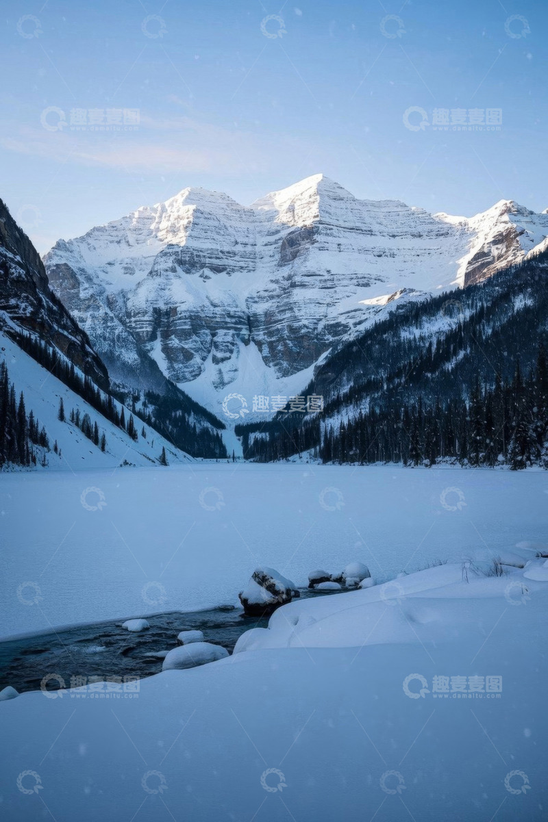 高清大图下载【趣麦麦图】雪山雪景自然风光