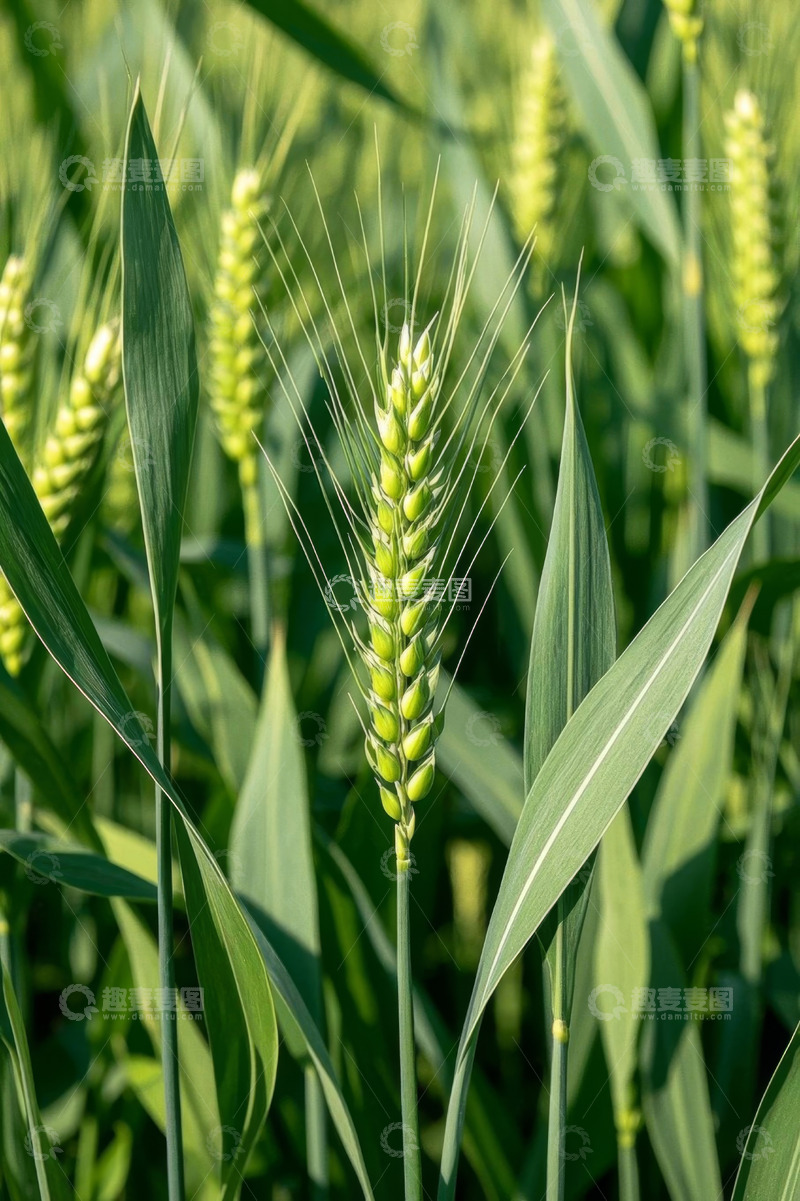 高清大图下载【趣麦麦图】生长中的小麦特写