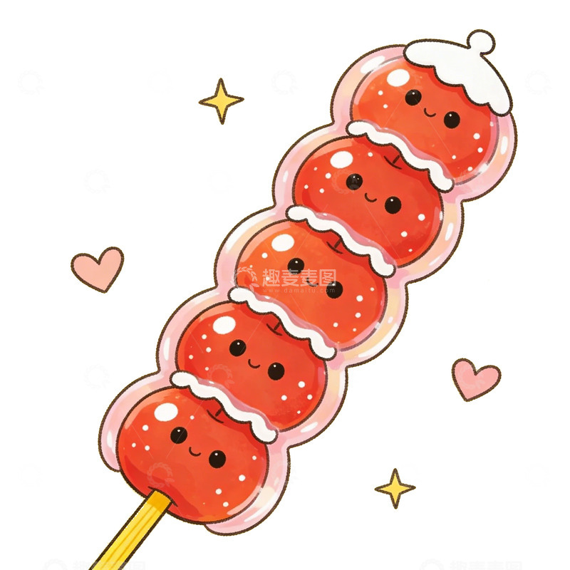 高清大图下载【趣麦麦图】卡通冰糖葫芦