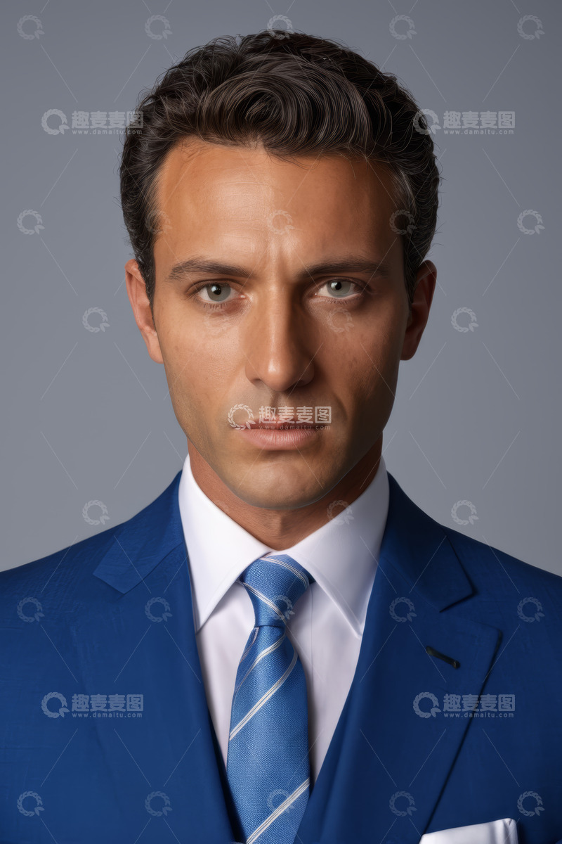 高清大图下载【趣麦麦图】身着西装的男士肖像