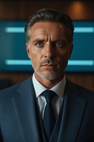 商务男士正装肖像特写