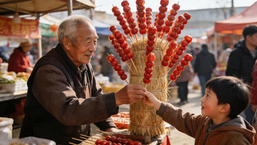 过年买糖葫芦