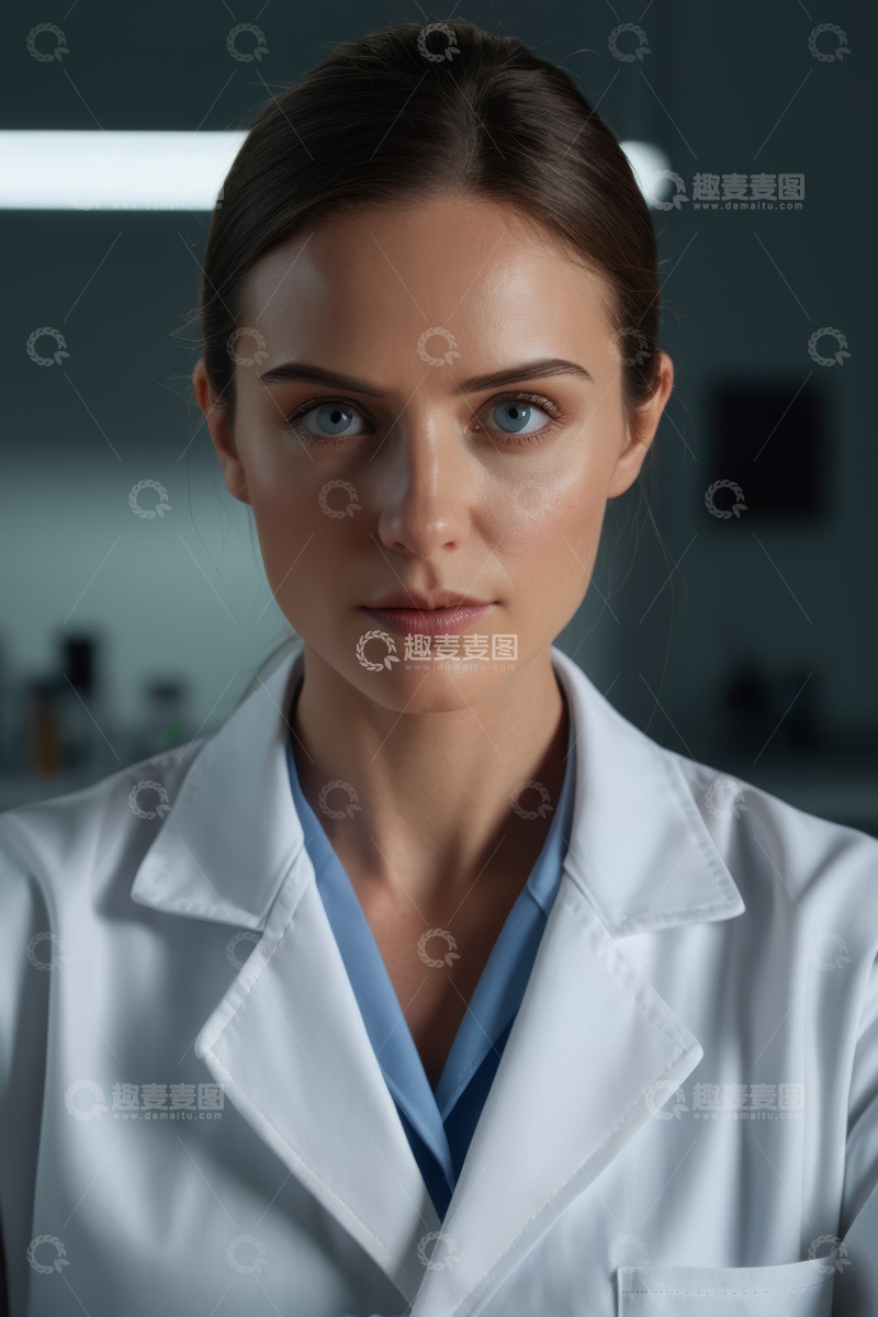 高清大图下载【趣麦麦图】女医生正面特写