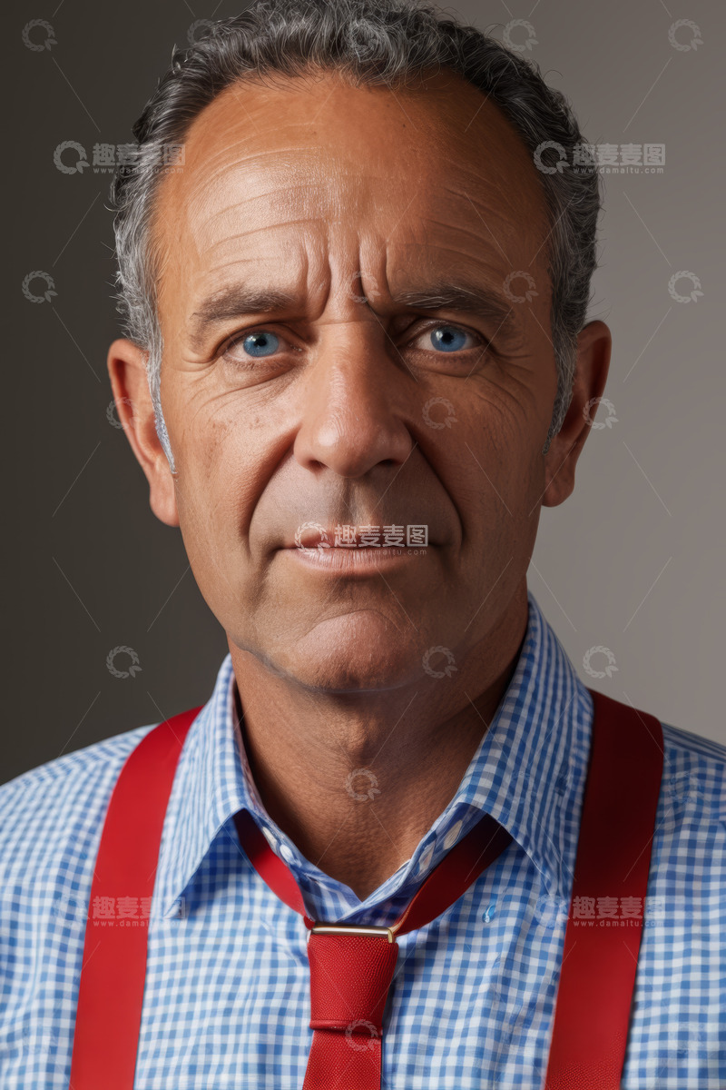 高清大图下载【趣麦麦图】中老年男性肖像