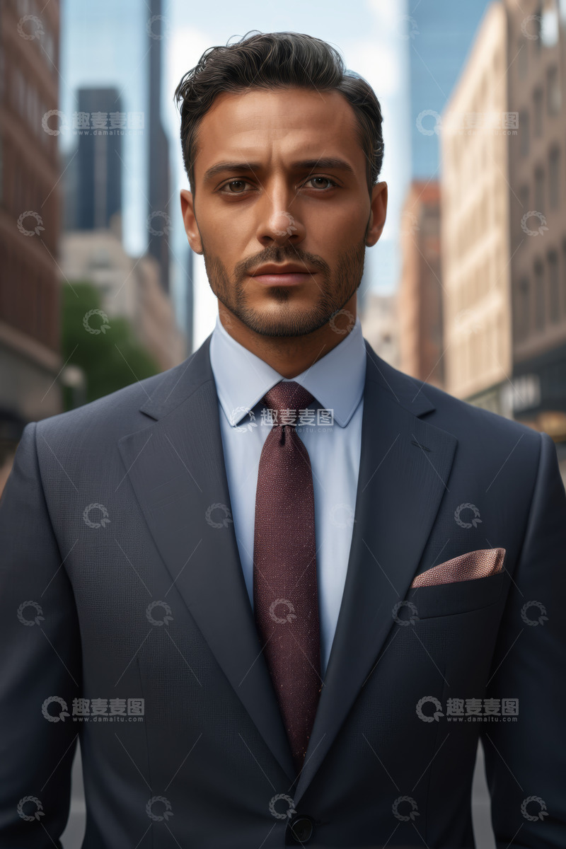 高清大图下载【趣麦麦图】城市中身着正装的商务男士