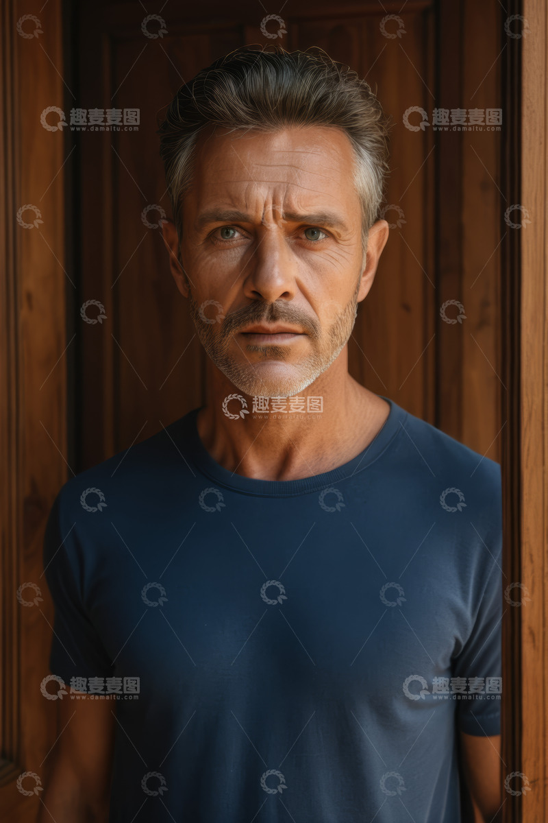 高清大图下载【趣麦麦图】成熟男性室内肖像