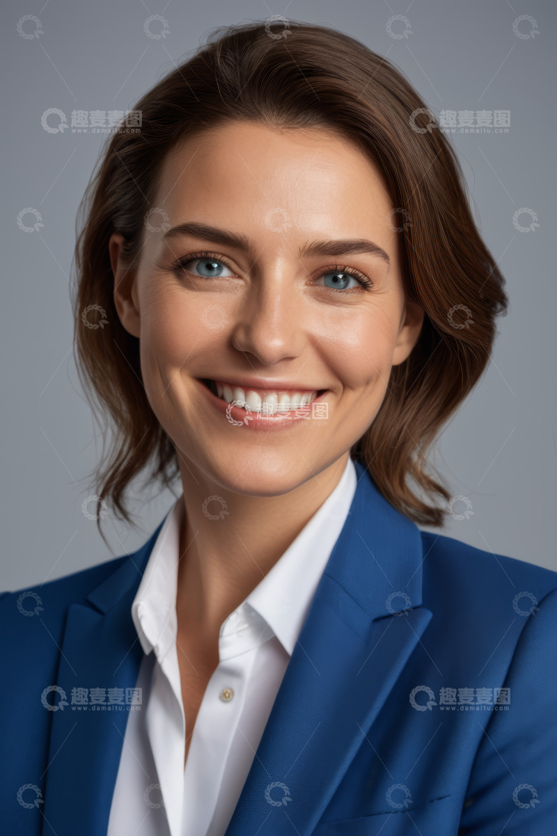 高清大图下载【趣麦麦图】微笑职业女性肖像