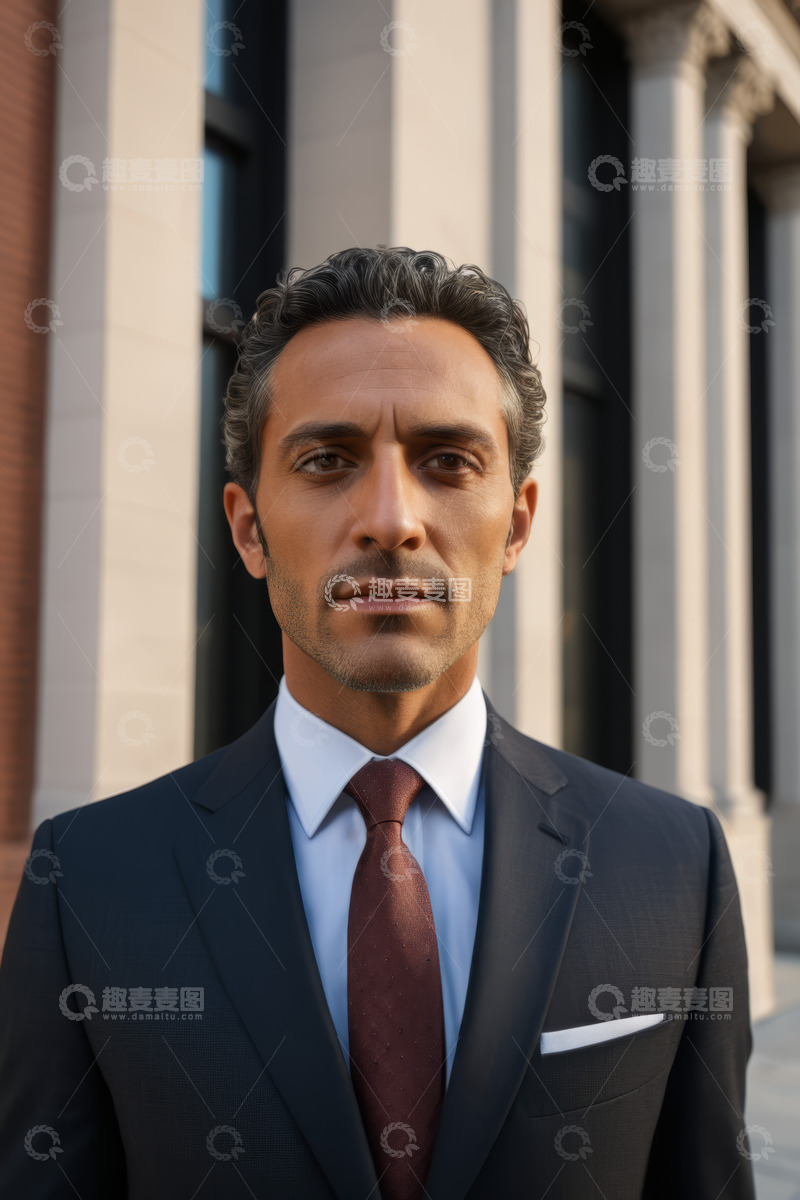 高清大图下载【趣麦麦图】身着西装商务男士肖像