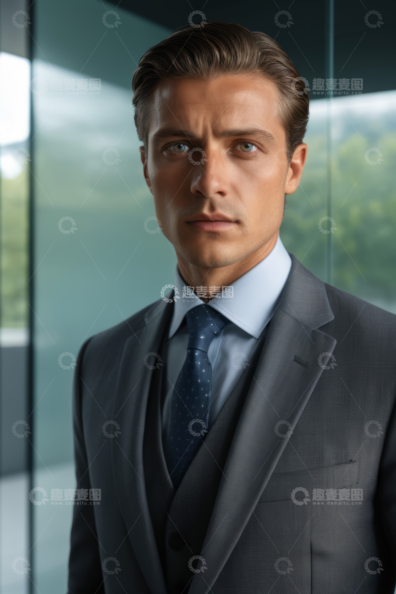 高清大图下载【趣麦麦图】西装革履商务男士肖像