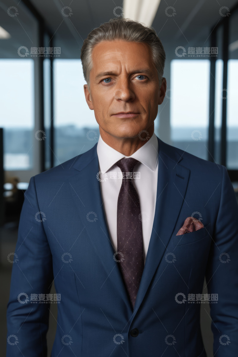 高清大图下载【趣麦麦图】商务男士正装肖像