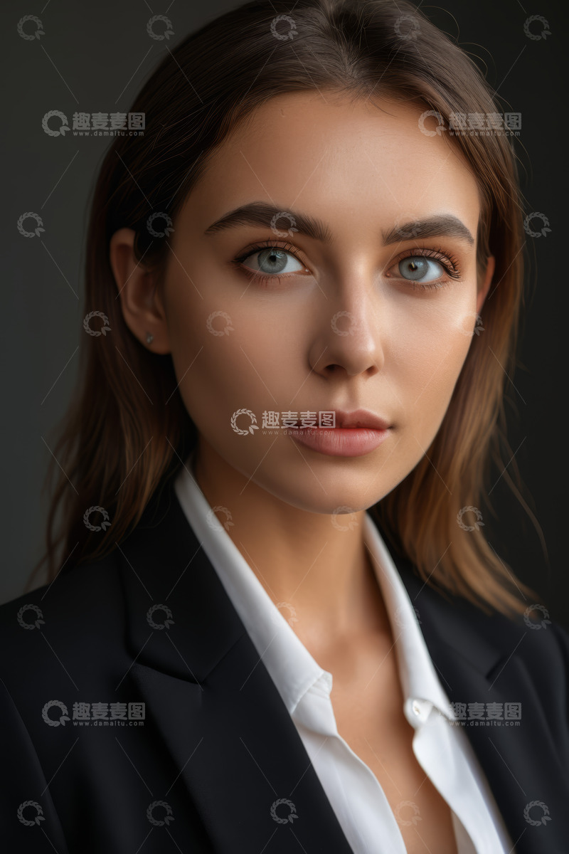 高清大图下载【趣麦麦图】职业女性半身肖像