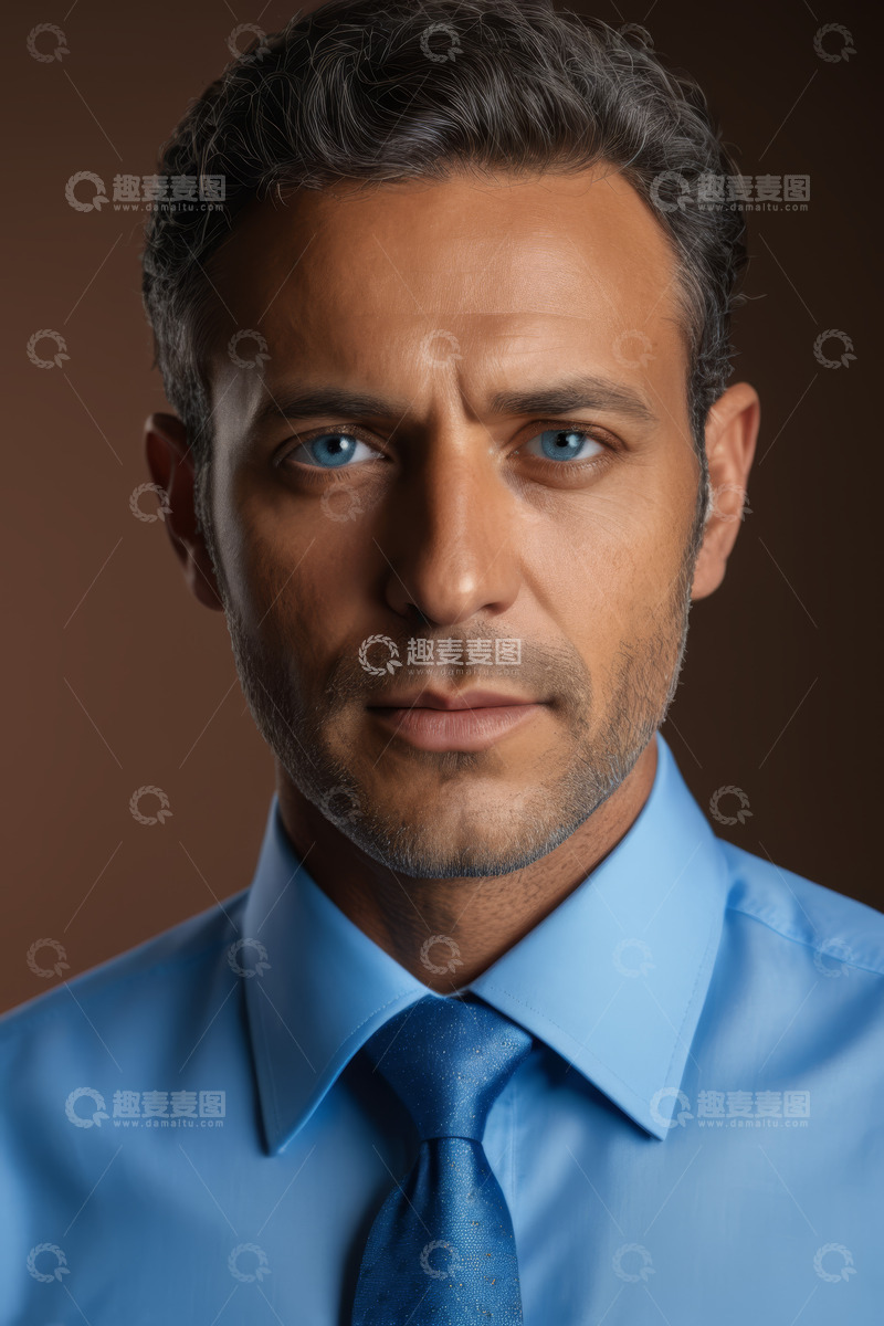 高清大图下载【趣麦麦图】商务男士面部特写