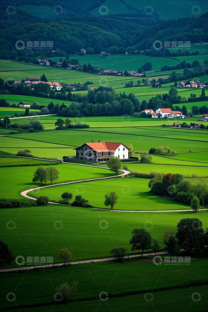 高清大图下载【趣麦麦图】田园乡村绿色自然风光