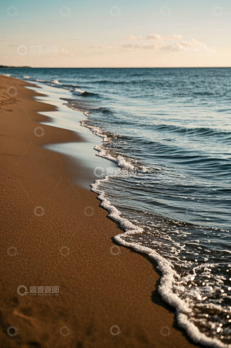 高清大图下载【趣麦麦图】海滩海浪自然风光景象