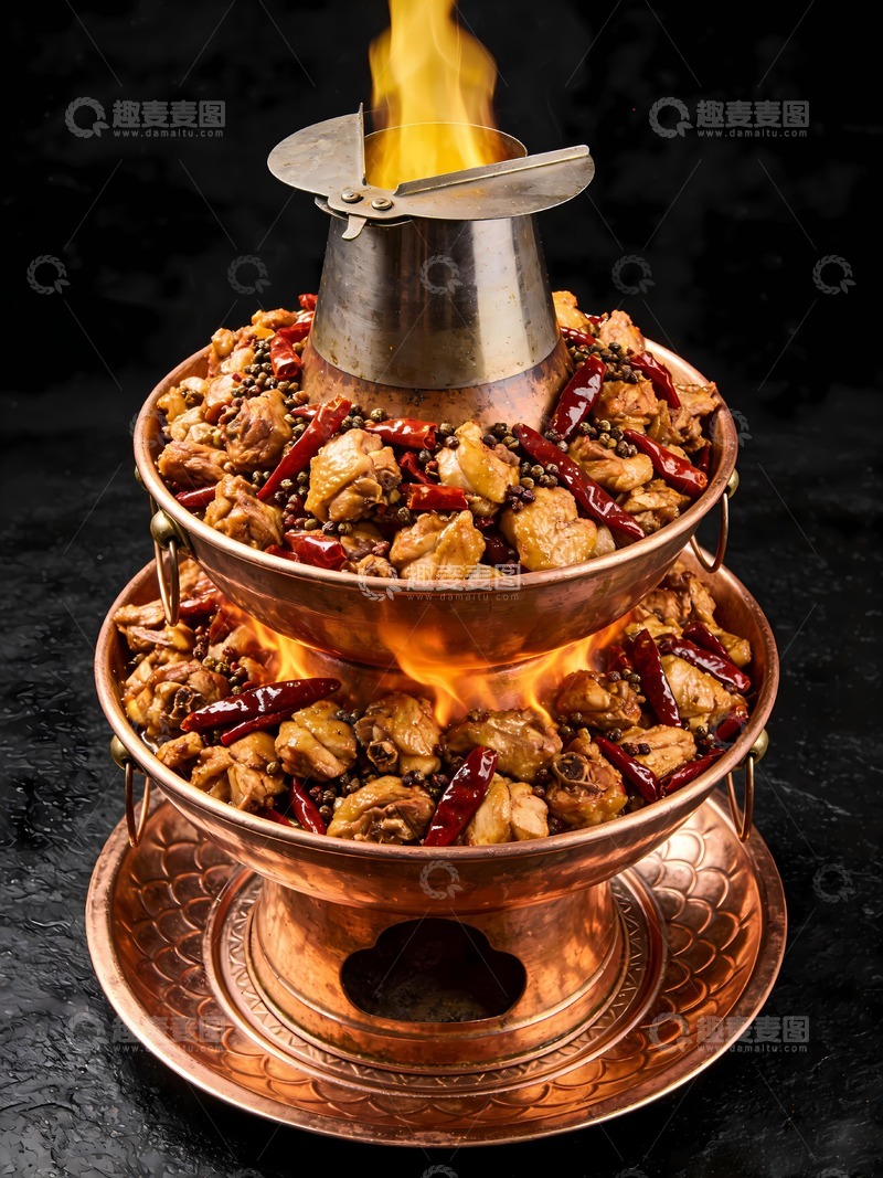 高清大图下载【趣麦麦图】牛蛙火锅图片