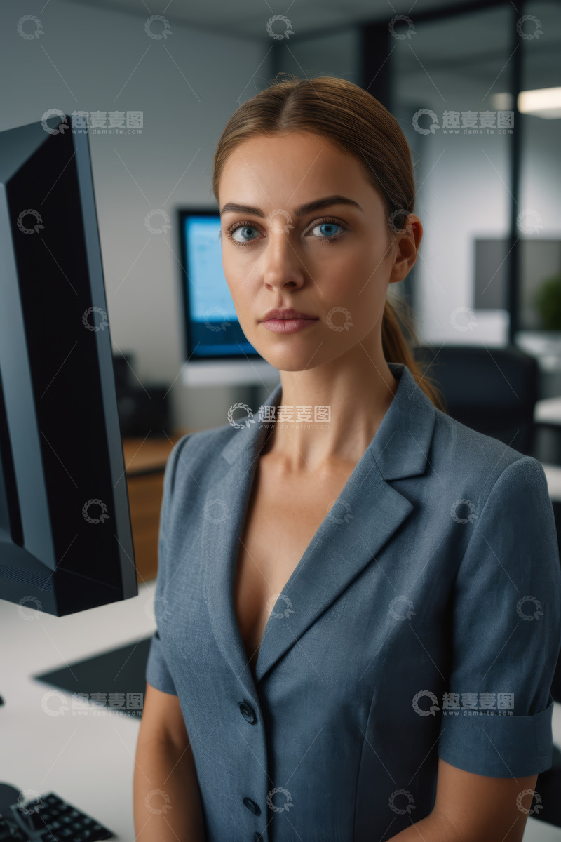 高清大图下载【趣麦麦图】办公环境中的职业女性