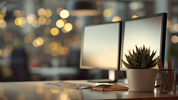 现代办公桌面展示