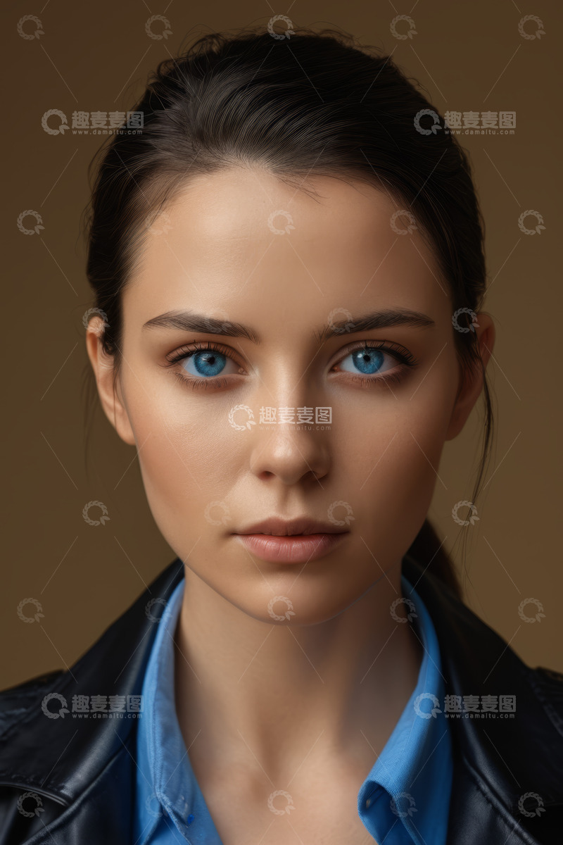 高清大图下载【趣麦麦图】女性人物近景肖像