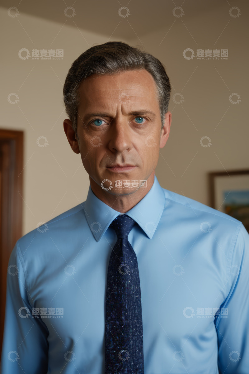 高清大图下载【趣麦麦图】商务男士正装严肃肖像