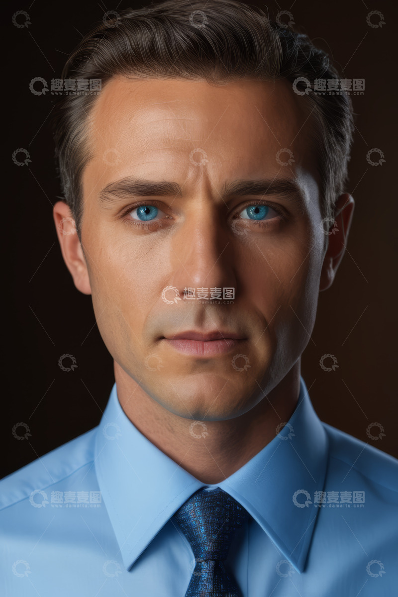 高清大图下载【趣麦麦图】商务男士面部特写素材