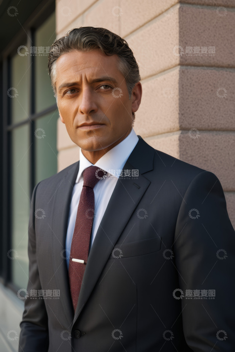 高清大图下载【趣麦麦图】身着西装的商务男士肖像