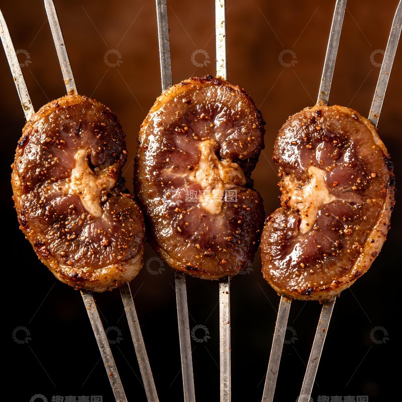 高清大图下载【趣麦麦图】烤羊腰烧烤图片