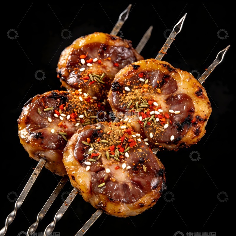 高清大图下载【趣麦麦图】烤腰子美食图片