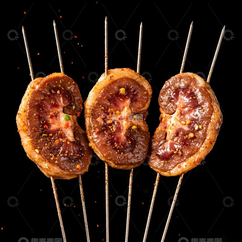 高清大图下载【趣麦麦图】烧烤烤腰子图片