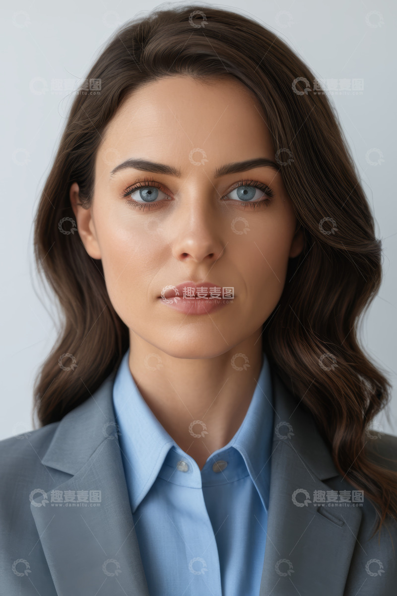 高清大图下载【趣麦麦图】职业女性半身肖像特写