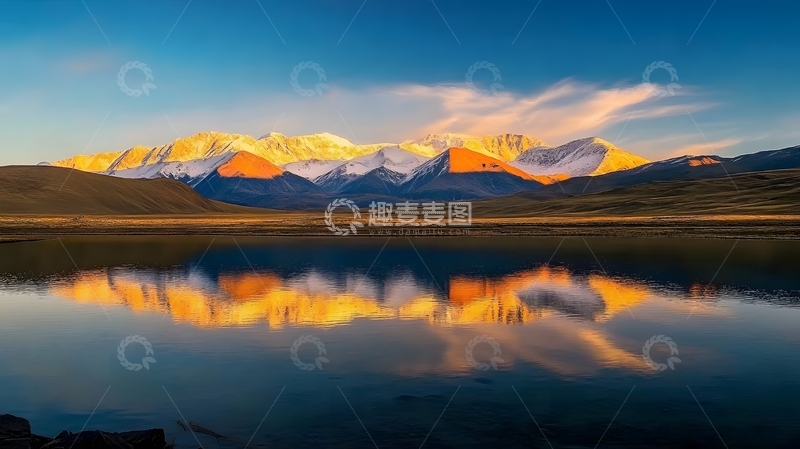 高清大图下载【趣麦麦图】雪山倒影风光摄影