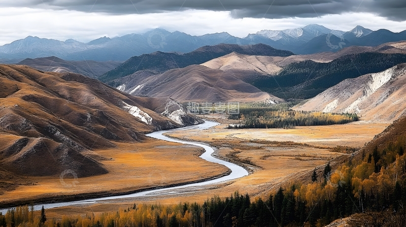 高清大图下载【趣麦麦图】秋色山河壮丽风光摄影