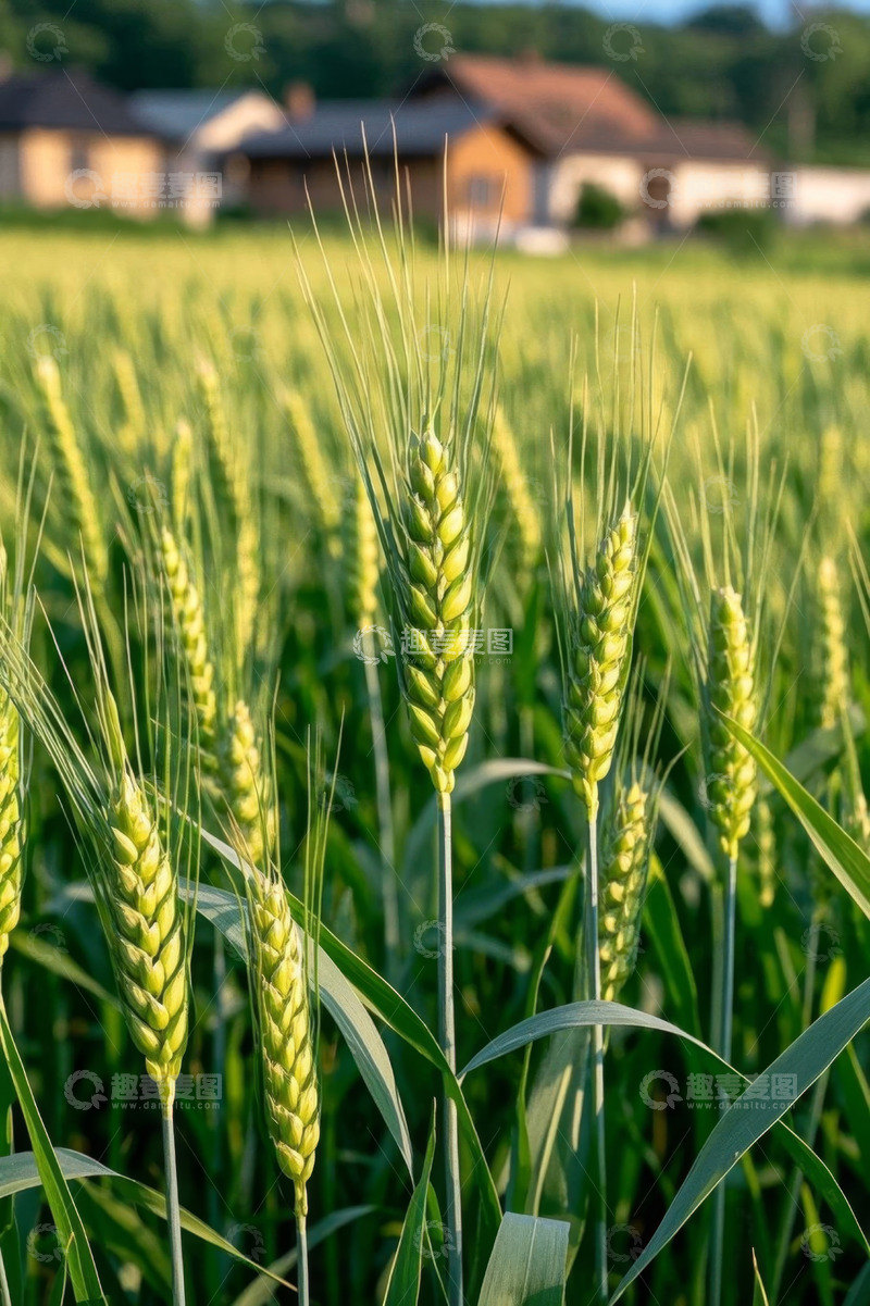 高清大图下载【趣麦麦图】田野中生长的小麦