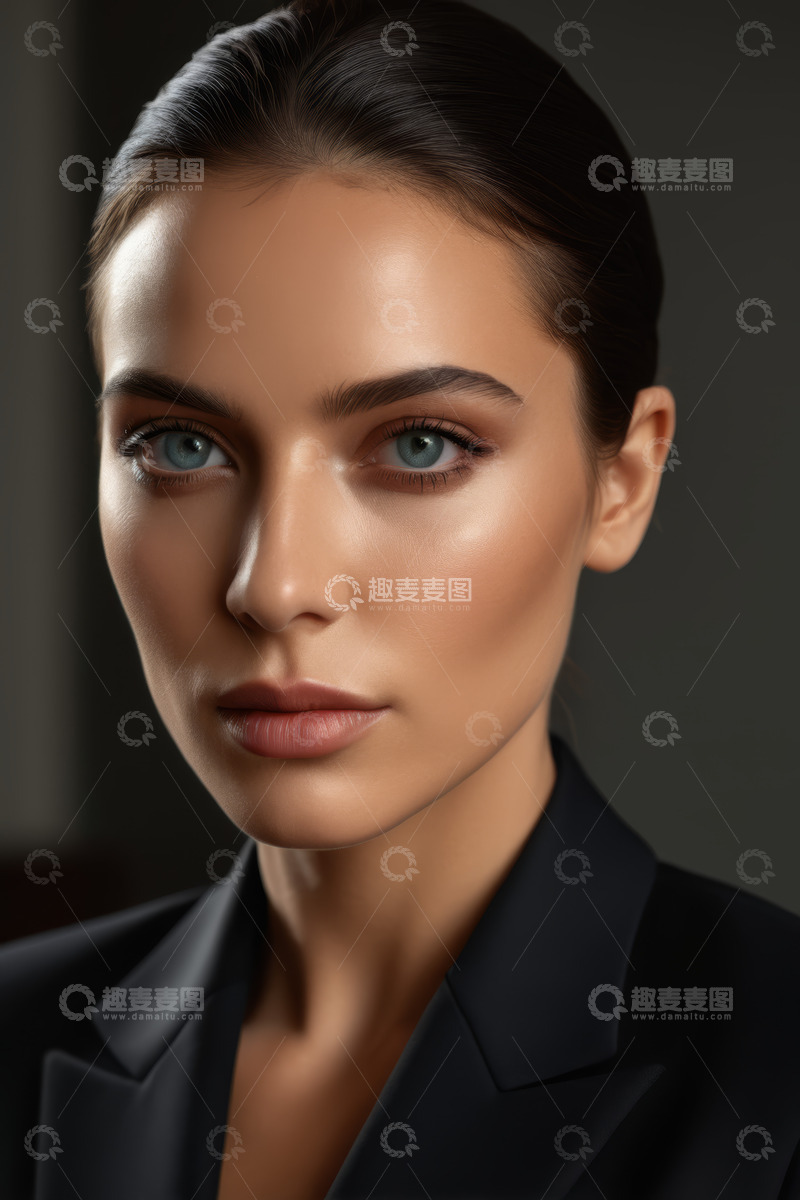 高清大图下载【趣麦麦图】职业女性脸部特写素材