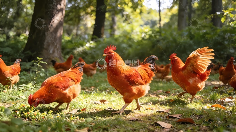 高清大图下载【趣麦麦图】土鸡散养鸡图片