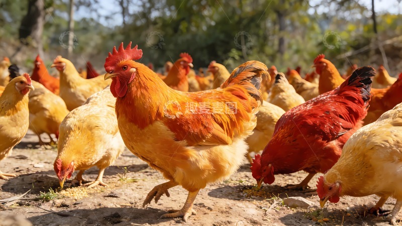 高清大图下载【趣麦麦图】散养鸡土鸡图片
