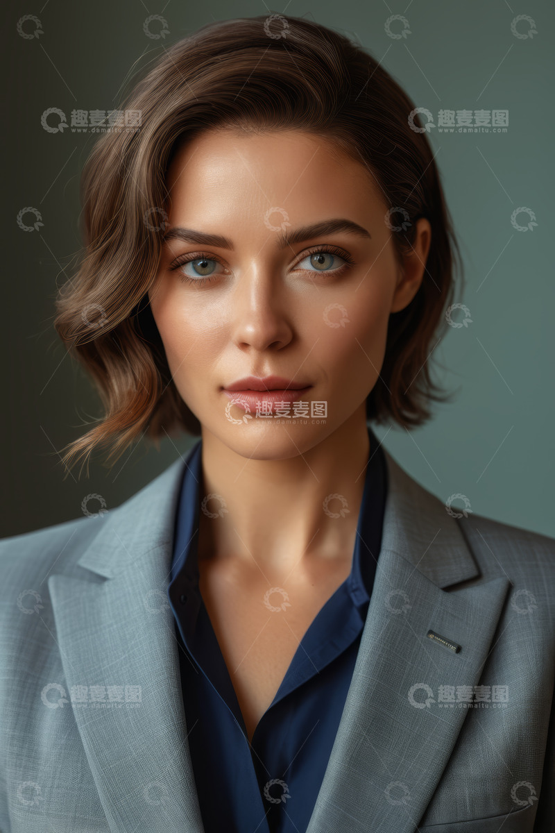 高清大图下载【趣麦麦图】职业女性半身肖像