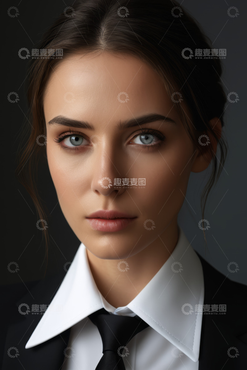 高清大图下载【趣麦麦图】职业女性半身肖像