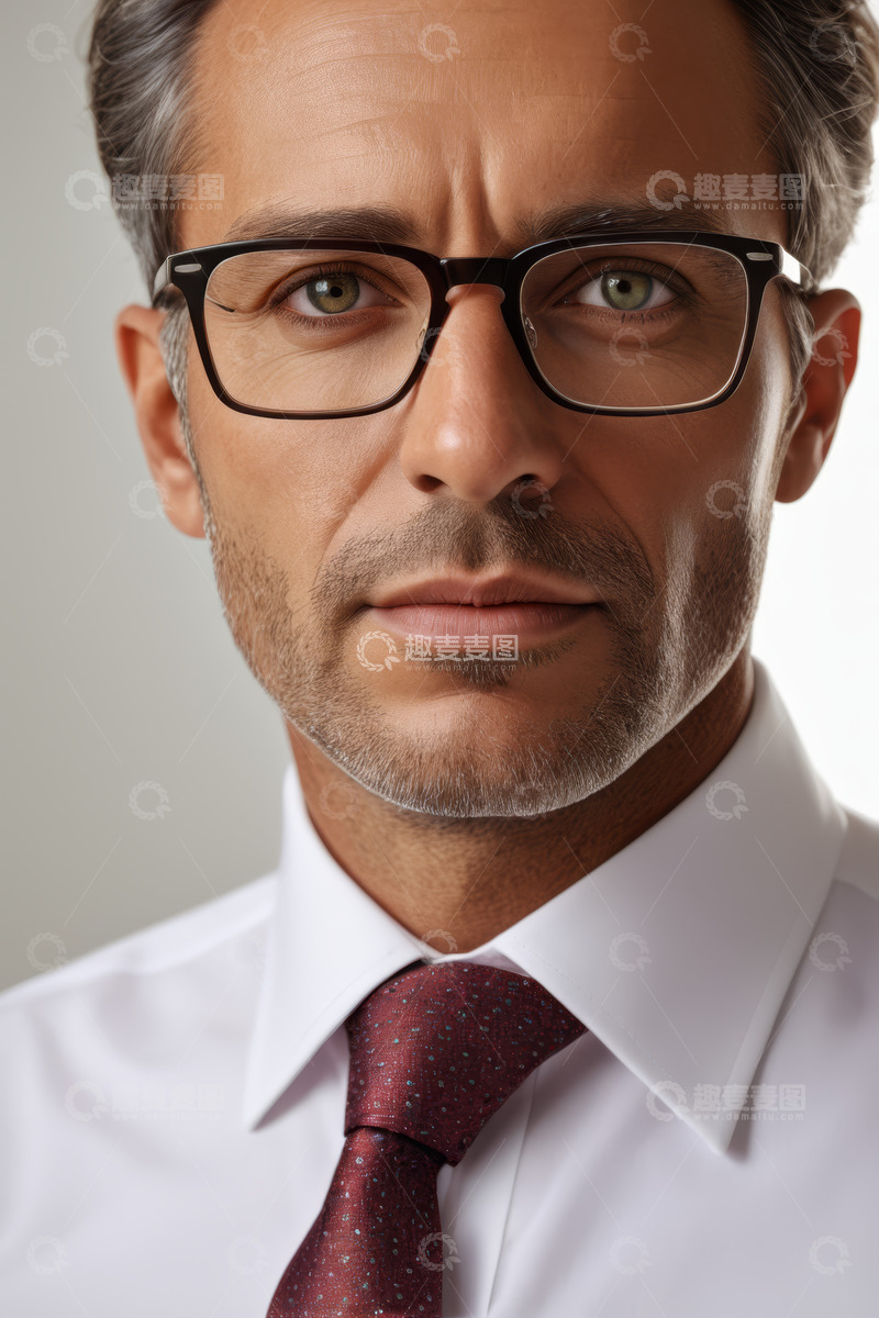 高清大图下载【趣麦麦图】商务男士肖像特写