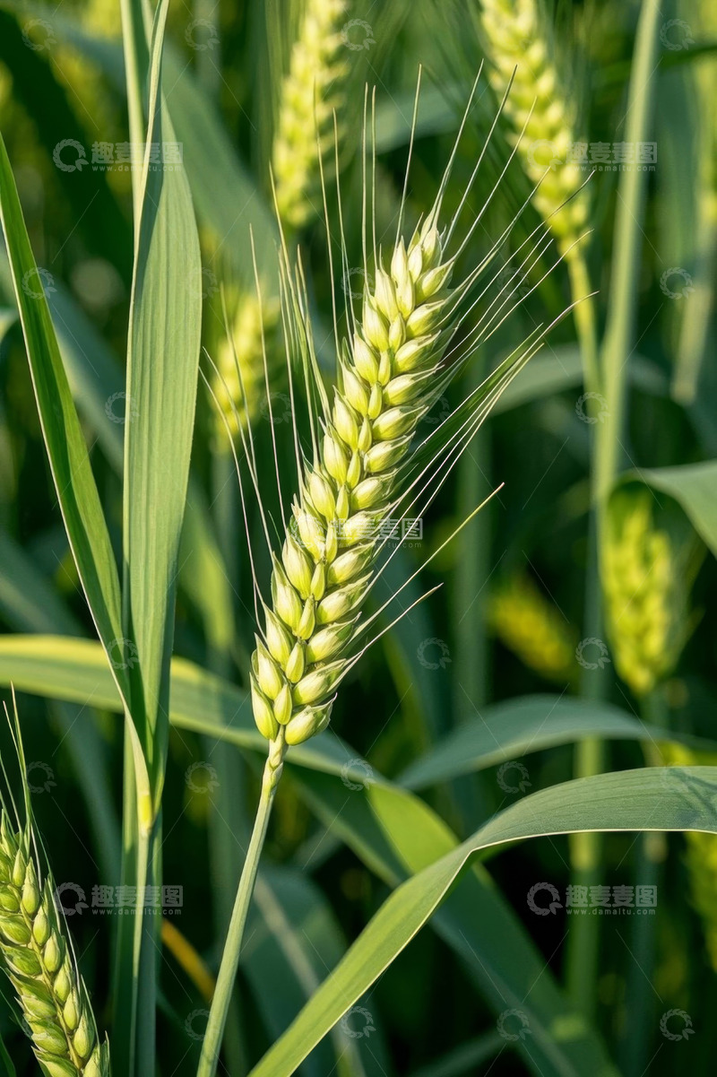 高清大图下载【趣麦麦图】成熟麦田里的小麦特写