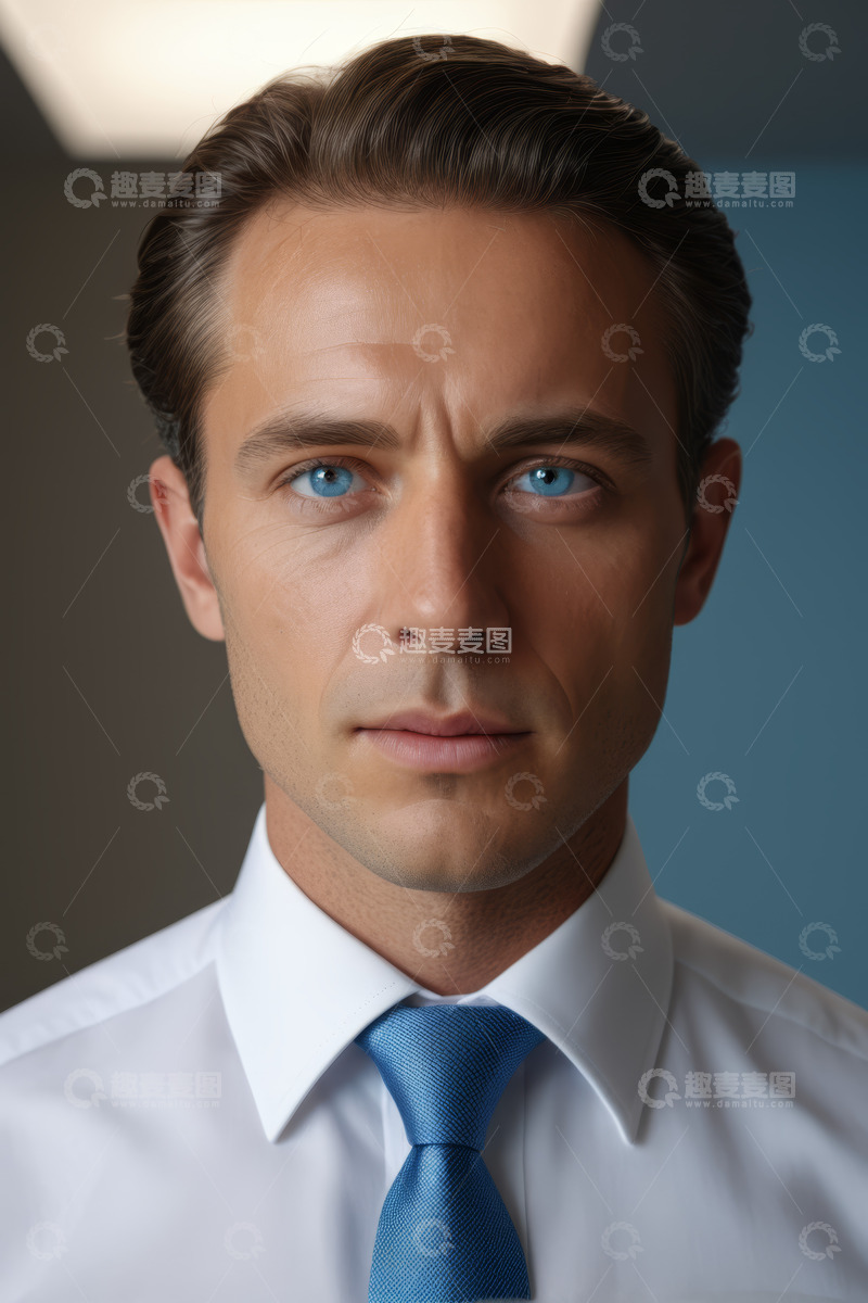 高清大图下载【趣麦麦图】商务男士面部特写