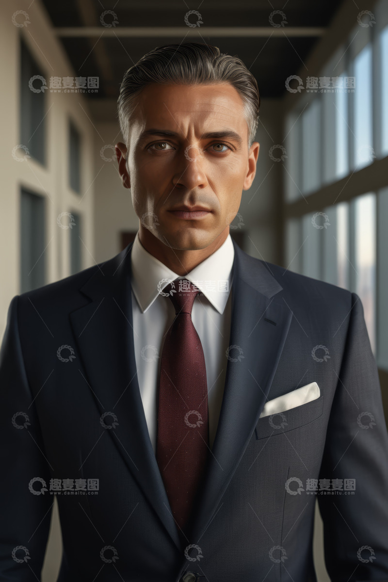 高清大图下载【趣麦麦图】西装男士商务肖像
