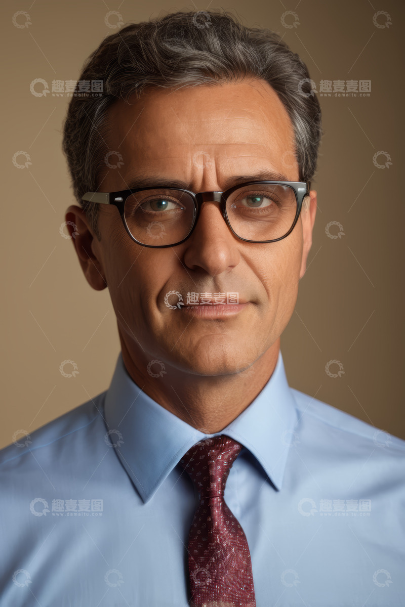 高清大图下载【趣麦麦图】商务男士半身肖像