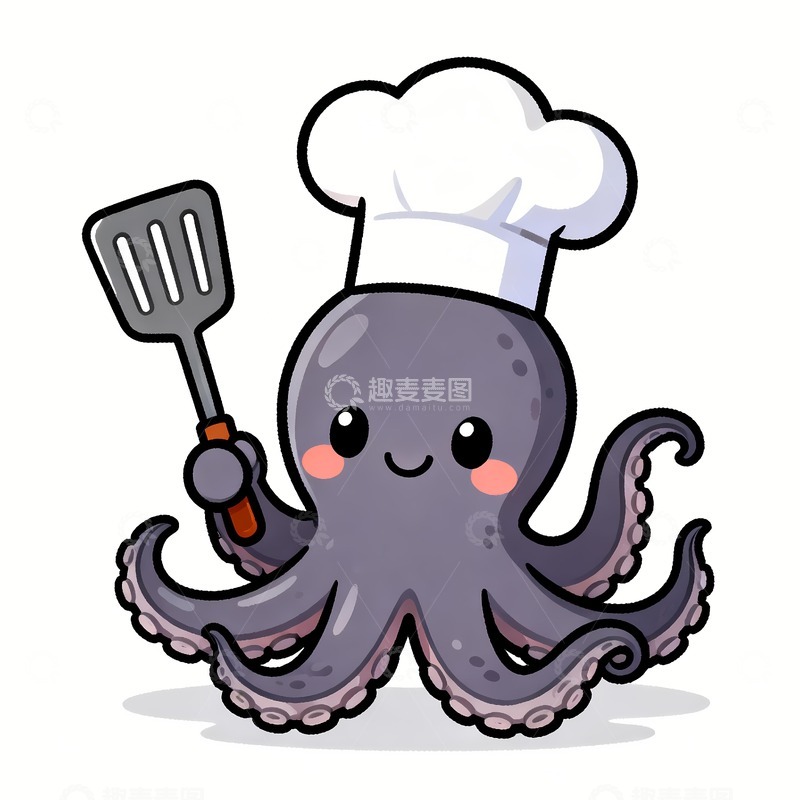 高清大图下载【趣麦麦图】八爪鱼鱿鱼章鱼