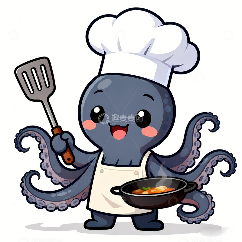 高清大图下载【趣麦麦图】章鱼八爪鱼鱿鱼