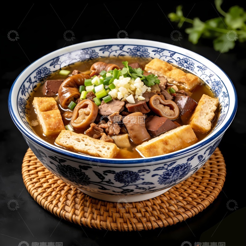 高清大图下载【趣麦麦图】美味卤煮火烧