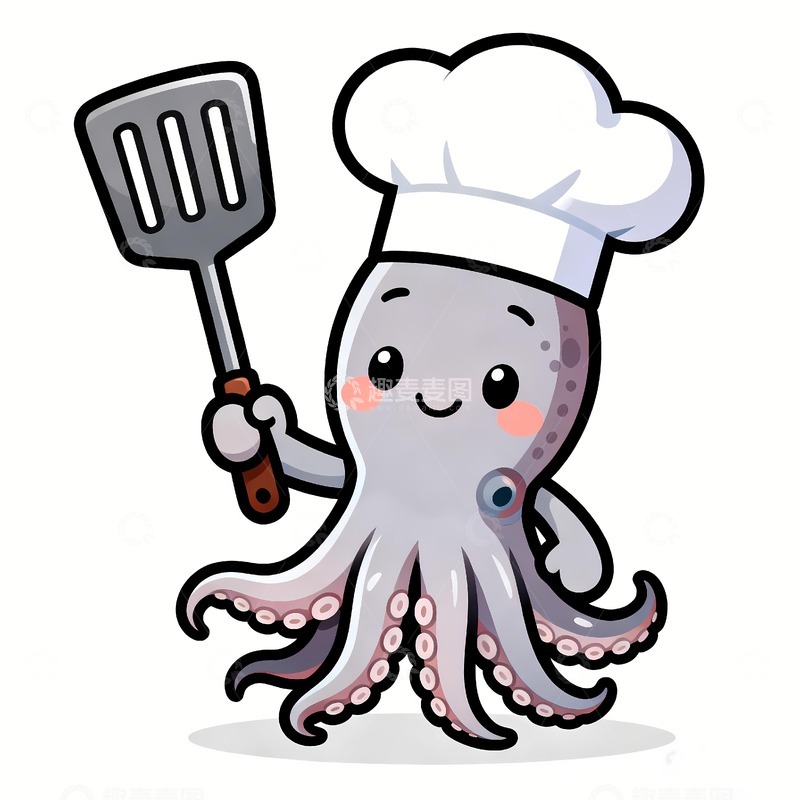 高清大图下载【趣麦麦图】鱿鱼章鱼八爪鱼