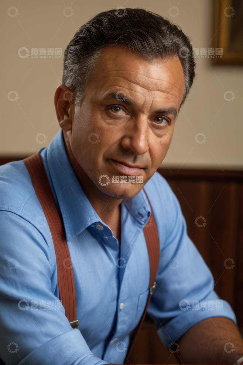 高清大图下载【趣麦麦图】成熟男性半身肖像