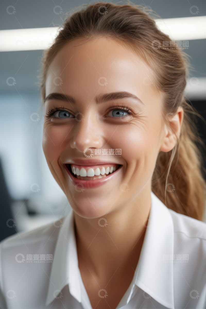 高清大图下载【趣麦麦图】微笑女性职场肖像