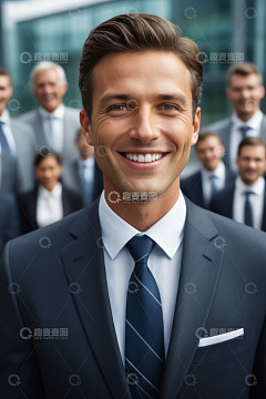 商务人士微笑肖像