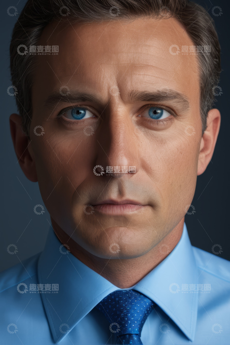 高清大图下载【趣麦麦图】商务男士面部特写